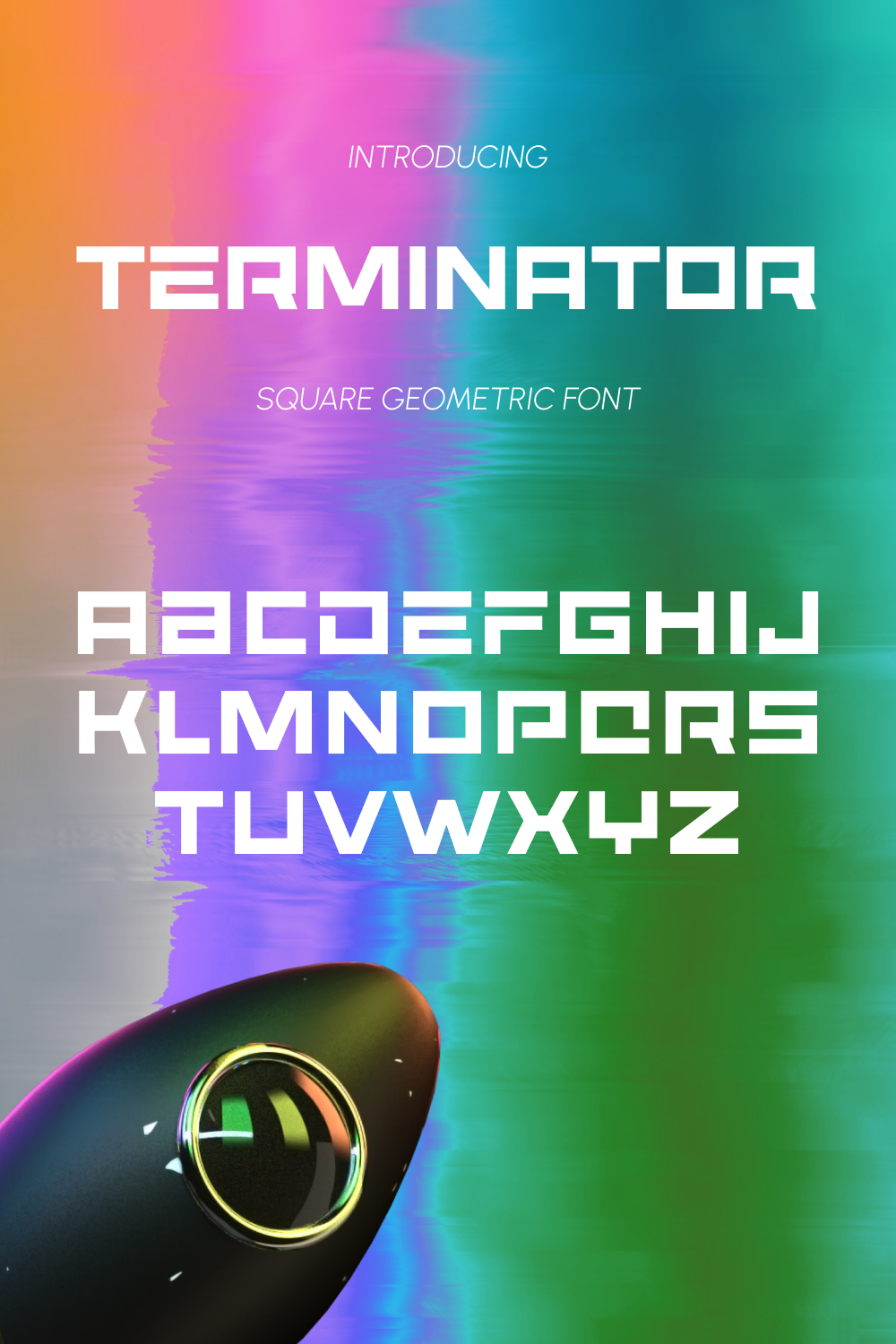 Terminator font of pinterest.