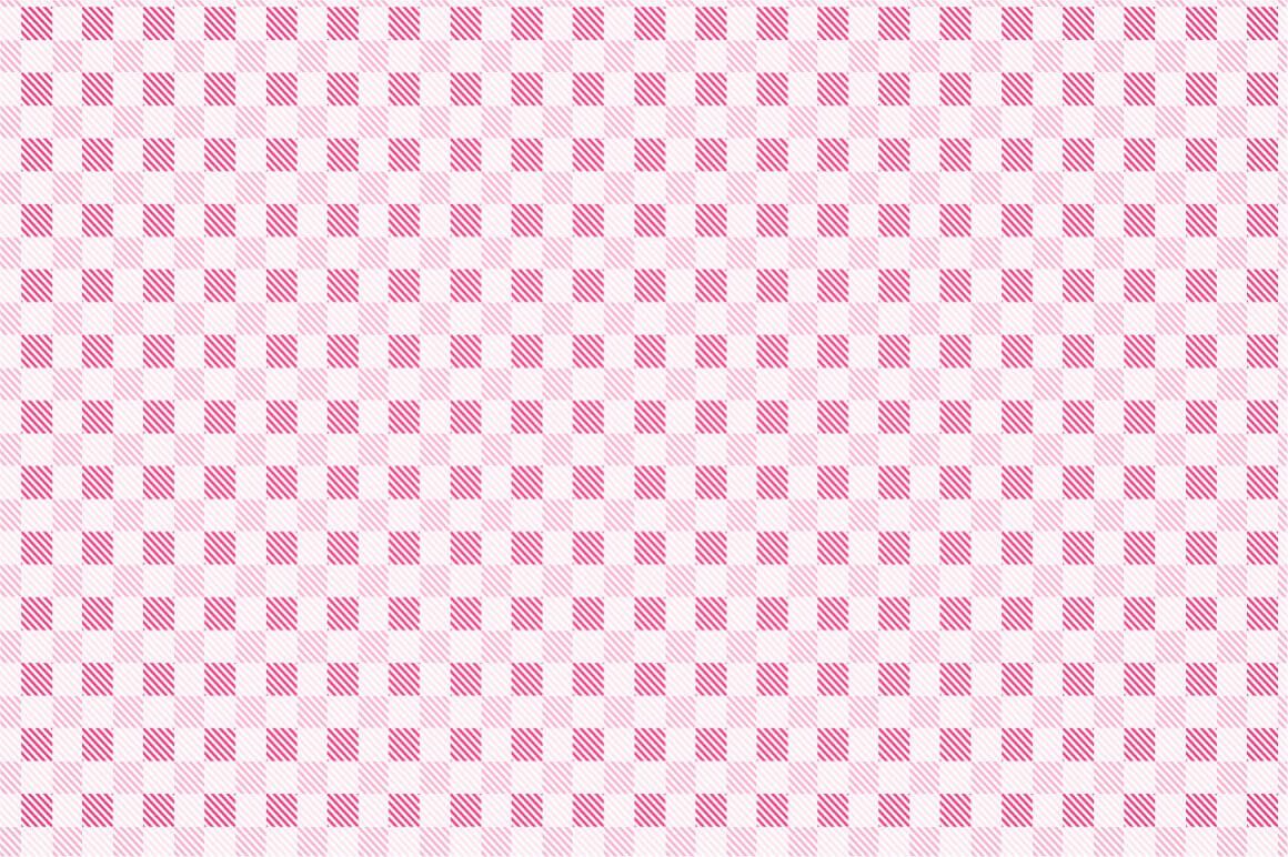 Bright pink squares and soft pink squares are placed in a checkerboard pattern.