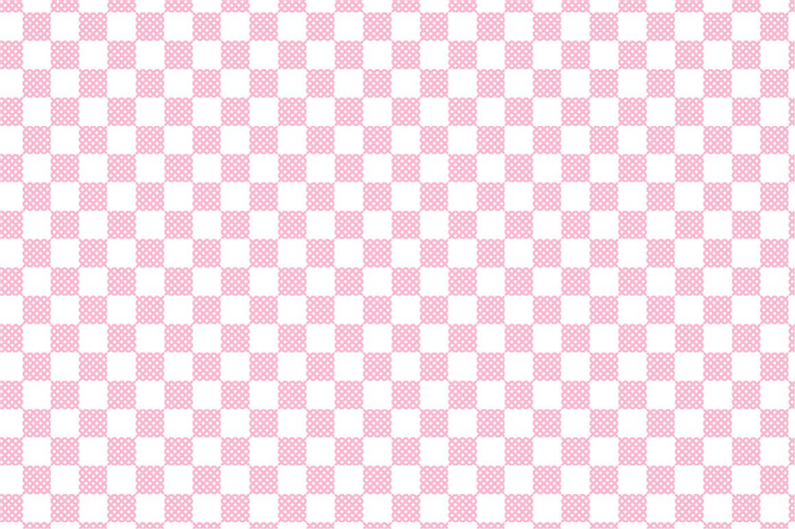 The checkered textile consists of patterns of squares embroidered with a cross.
