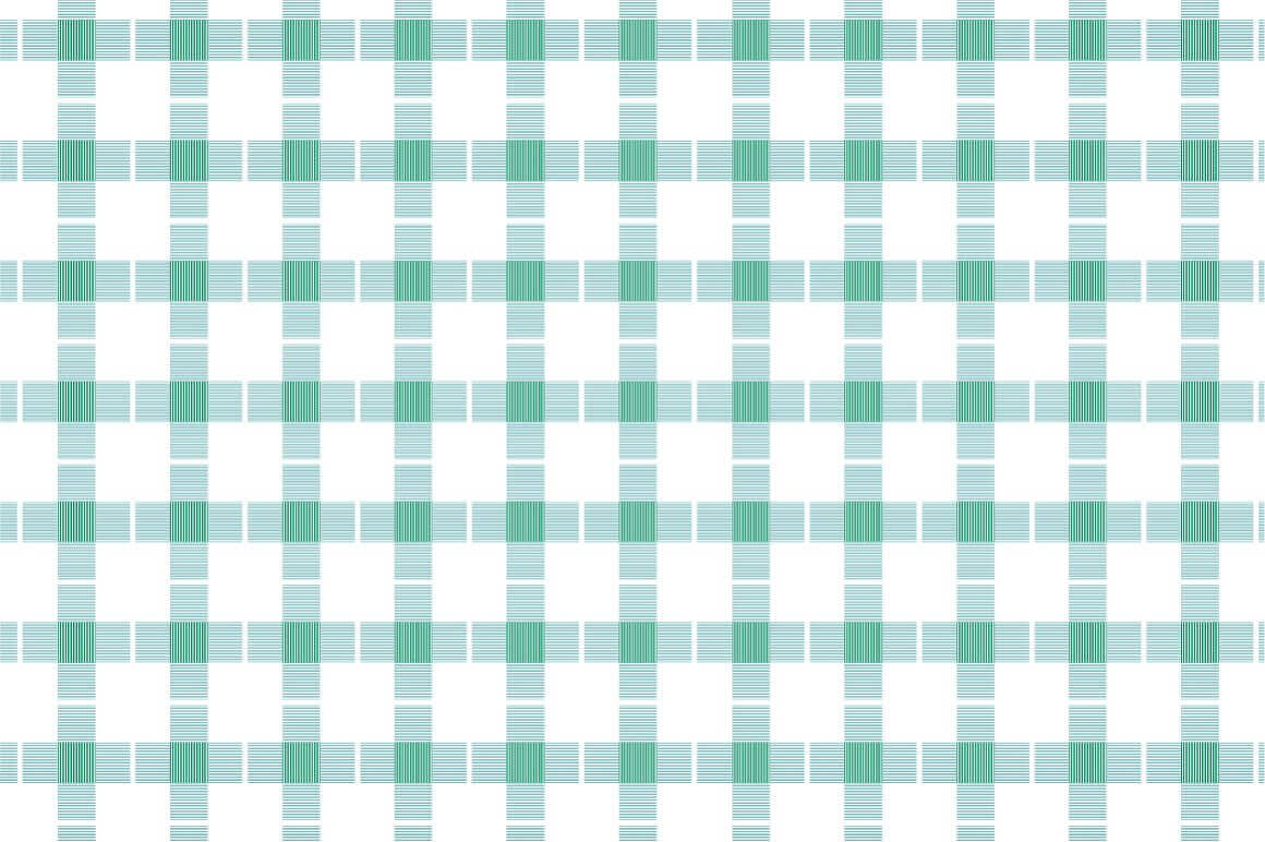 Textile seamless pattern, cube pattern in white and light green color.