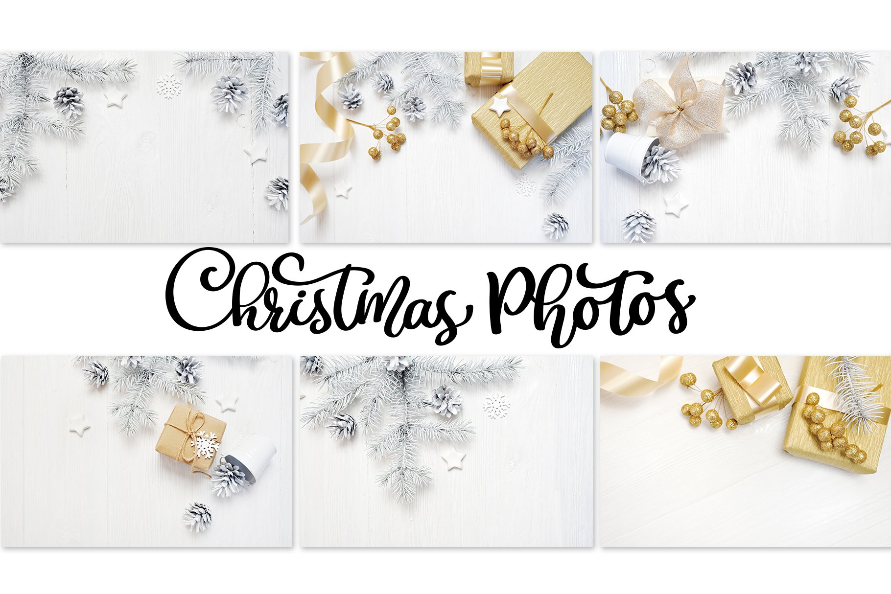 Prints on a delicate Christmas theme.