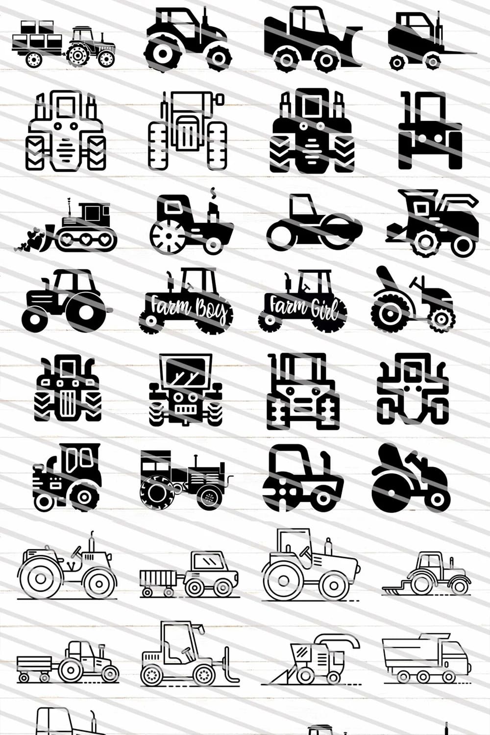 tractor svg bundle cars collection.