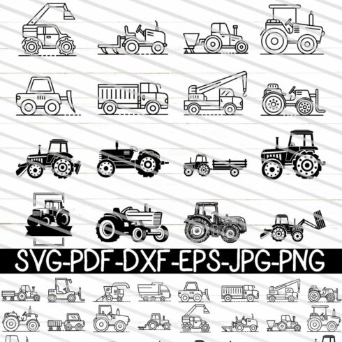 Tractor SVG Bundle cover image.