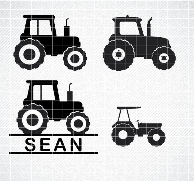 tractors svg dxf png.