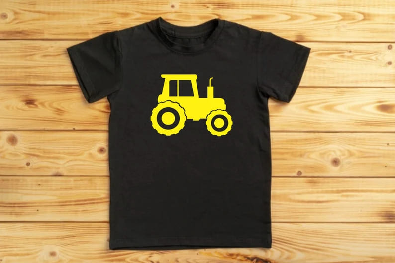 tractors svg dxf png t-shirt design mockup.