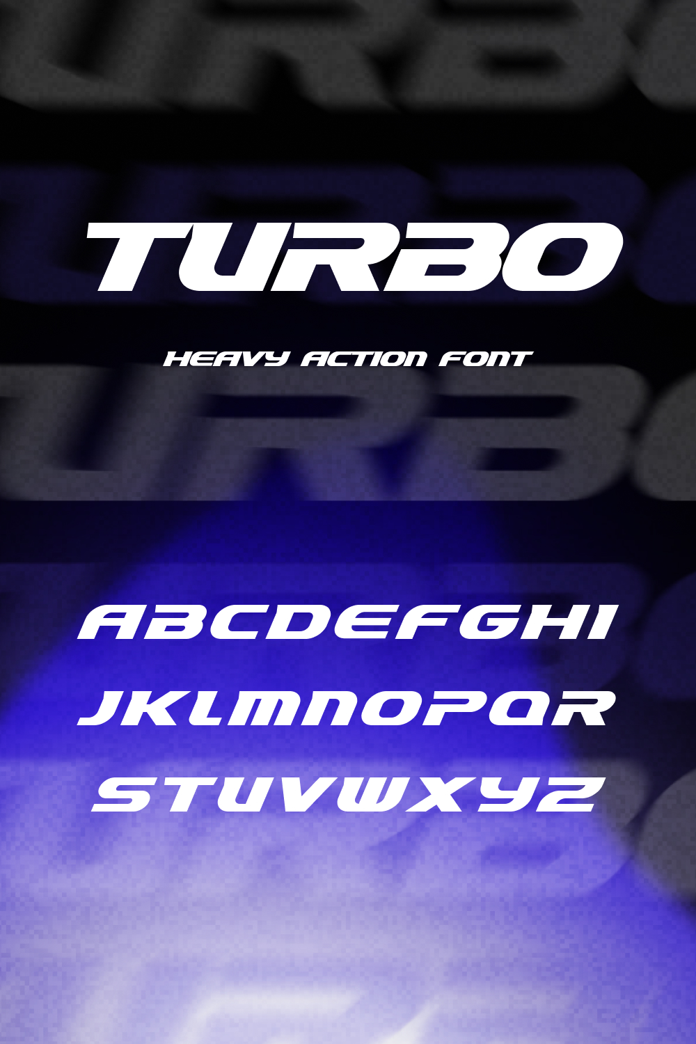 Turbo font of pinterest.