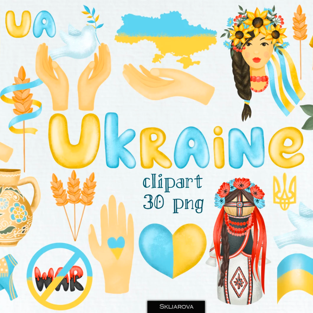 Ukraine Digital Stickers MasterBundles