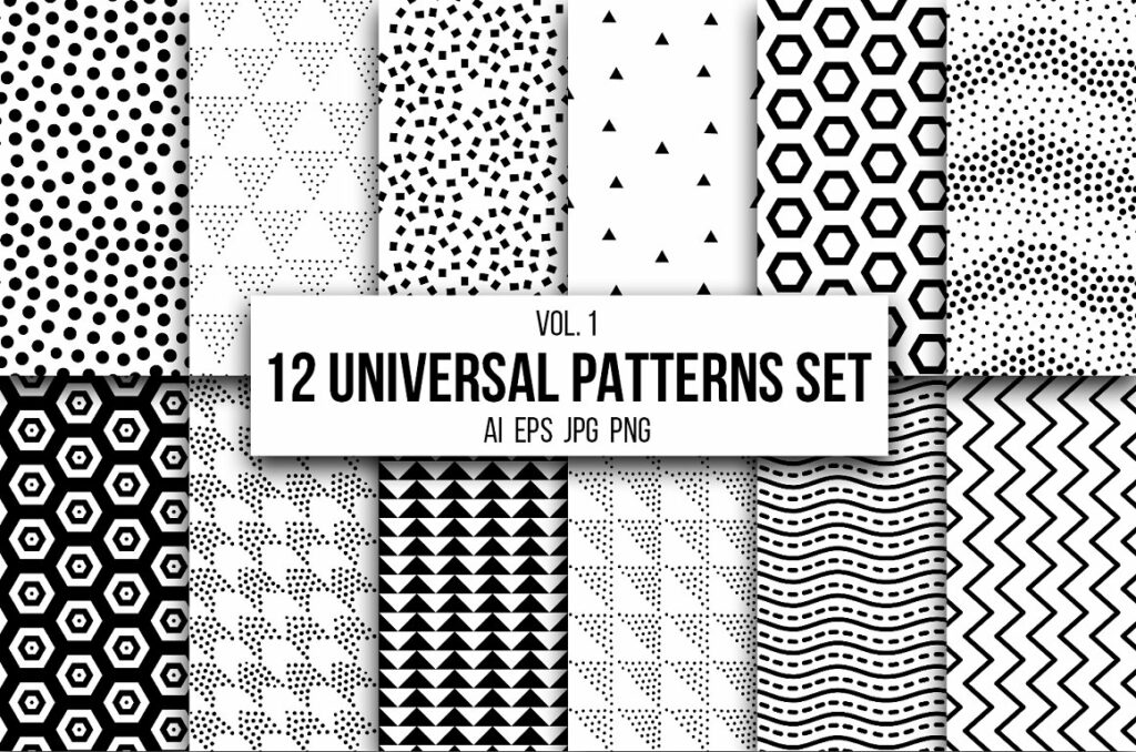 12 Universal Patterns Set – MasterBundles