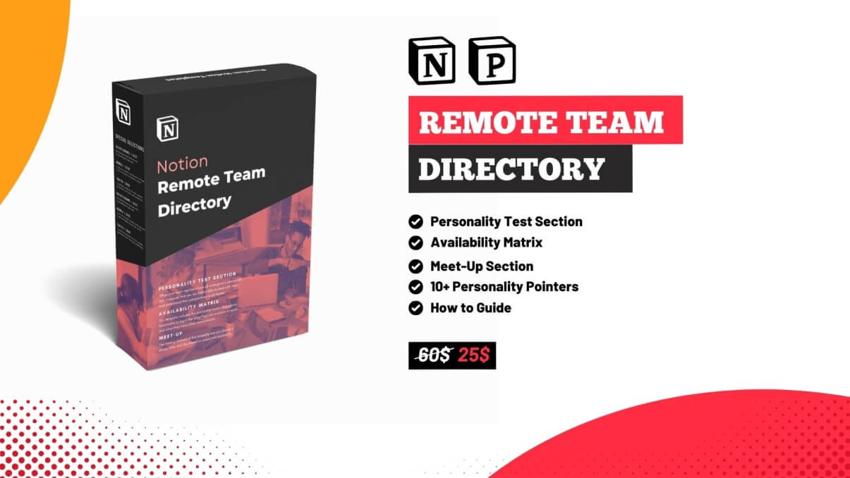 Remote Team Directory Included Personality Test Section, Availabilite Matrix and more.