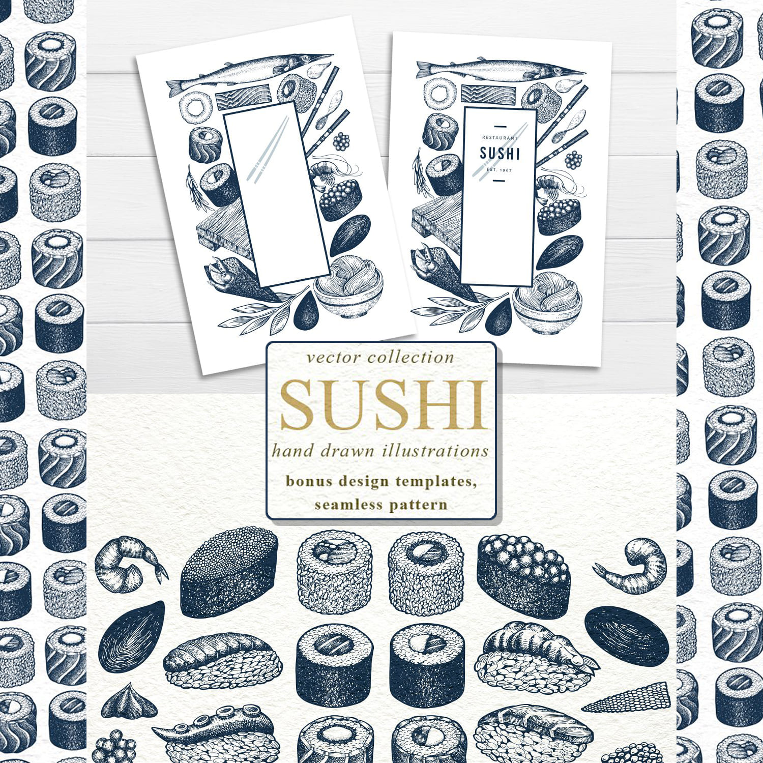 Sushi Vector Collection cover image.