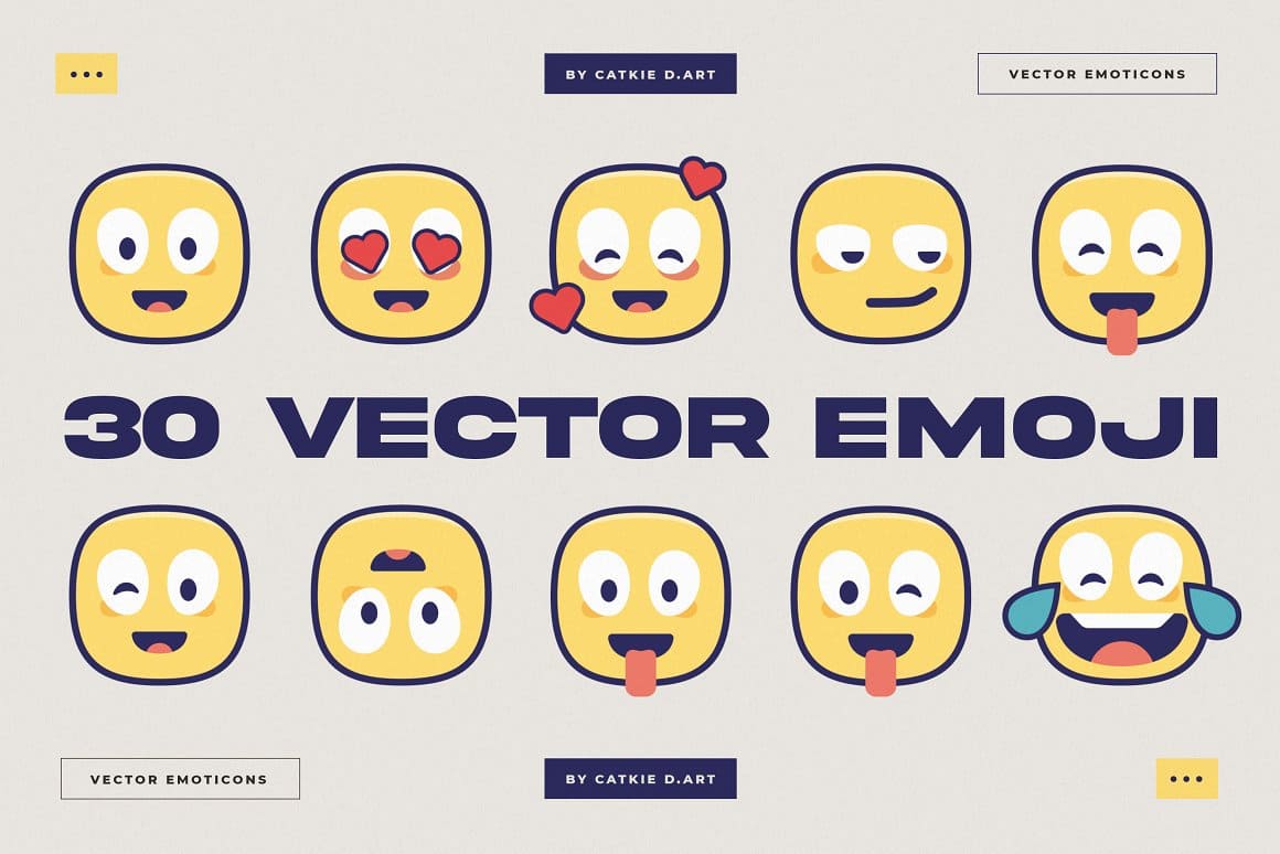 Vector Emoji Pack Preview 5.