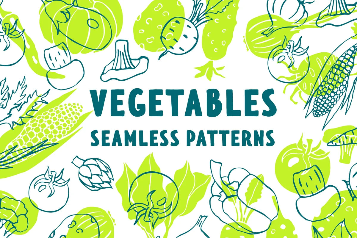 vegetables patterns.
