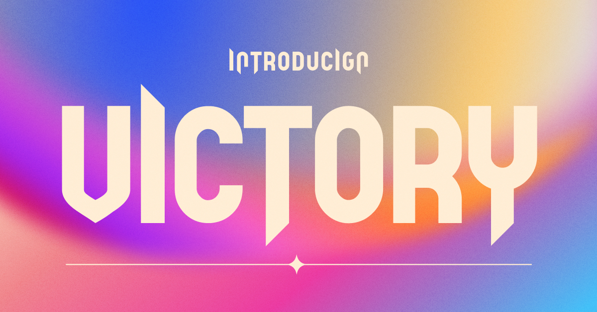 Victory font for facebook.