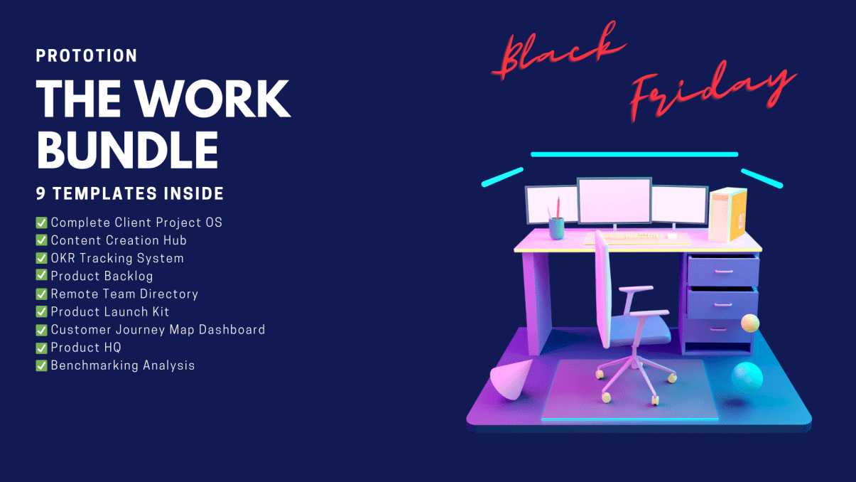 The work bundle on the blue background.