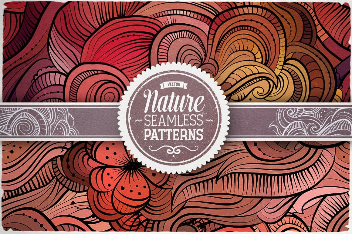 Waves Seamless Patterns Preview 1.