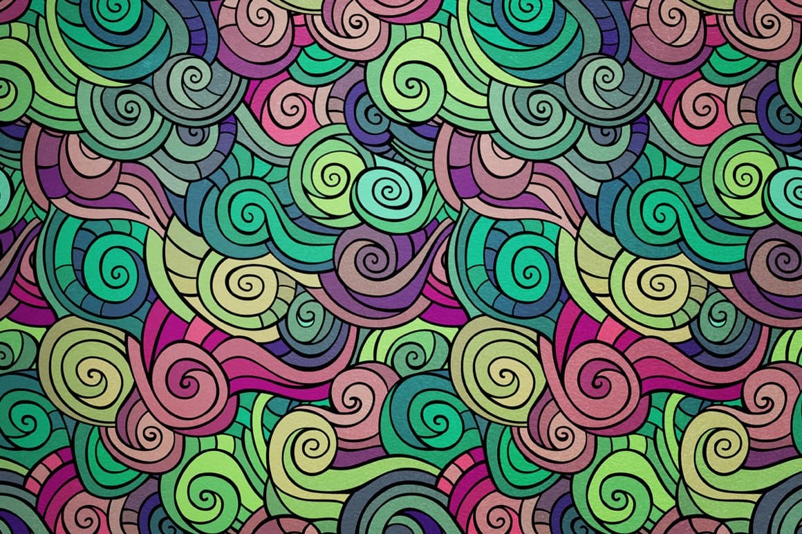 Waves Seamless Patterns Preview 3.