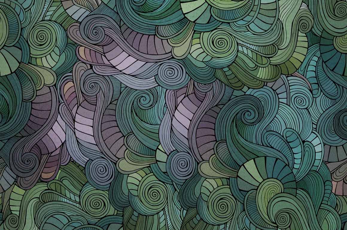Waves Seamless Patterns Preview 5.