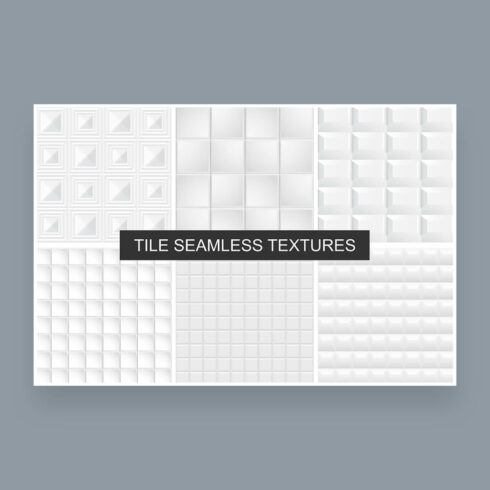 white and gray tile textures cover image.