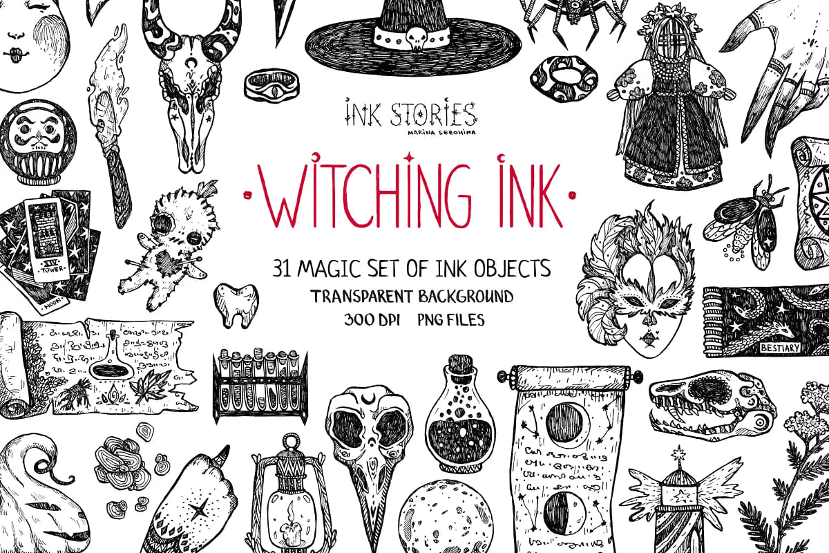 witching ink illustrations.