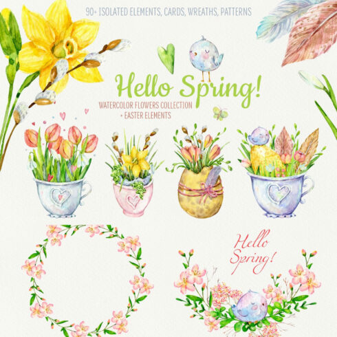 Hello Spring! Watercolor Set cover image.