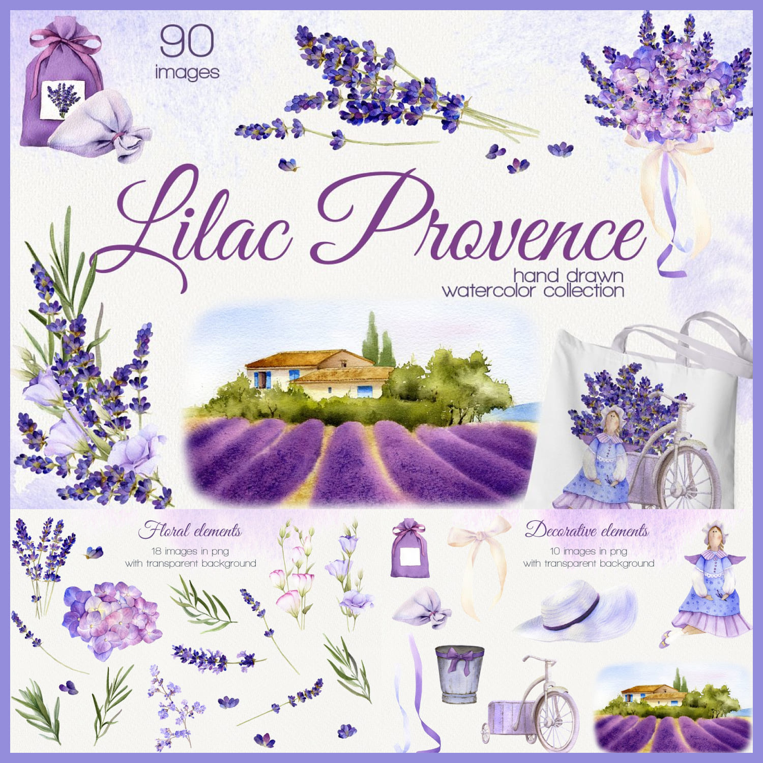 Lilac Provence Watercolor Collection cover image.