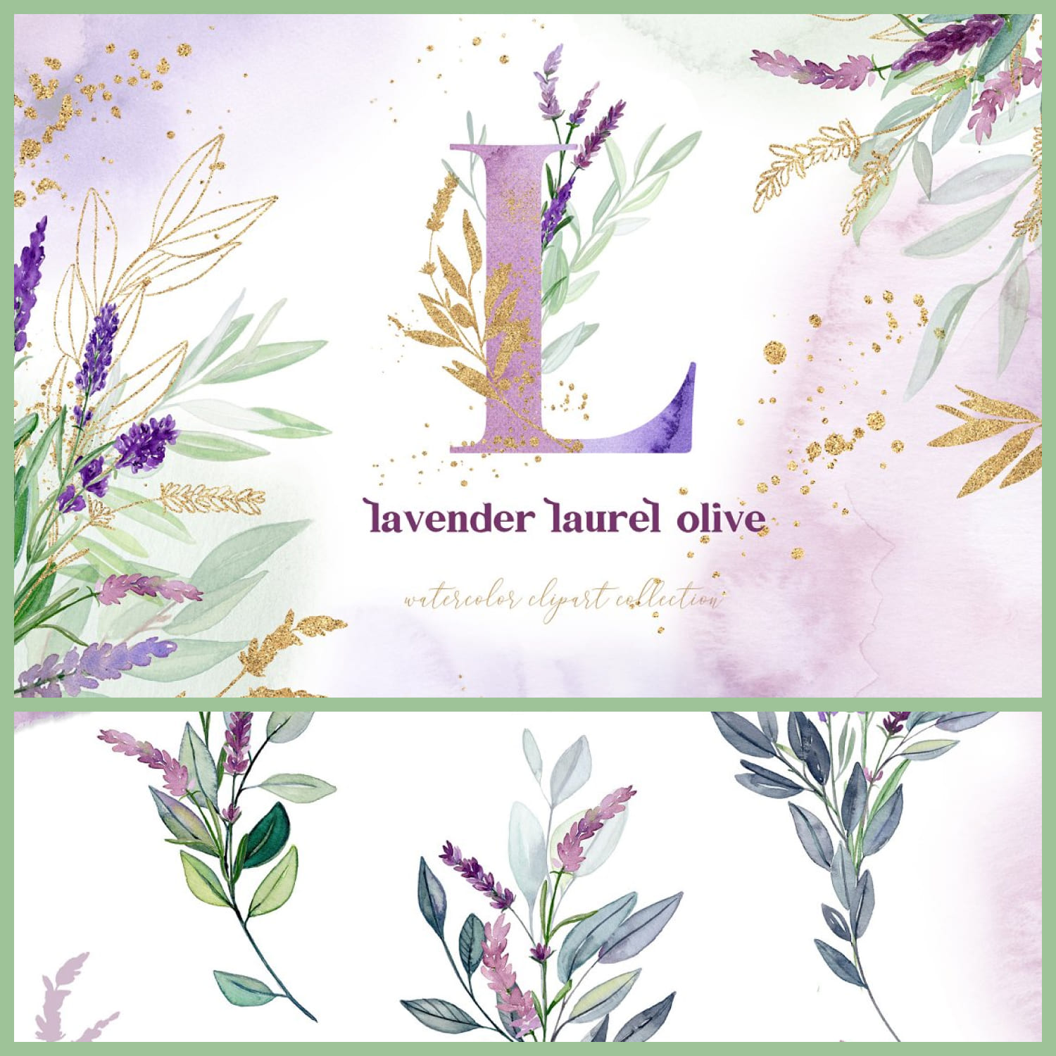Sale Lavender Laurel Olive Flowers cover image.