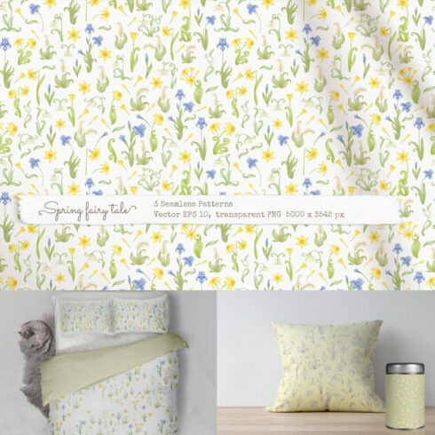 Spring Fairy Tale Seamless Pattern cover image.