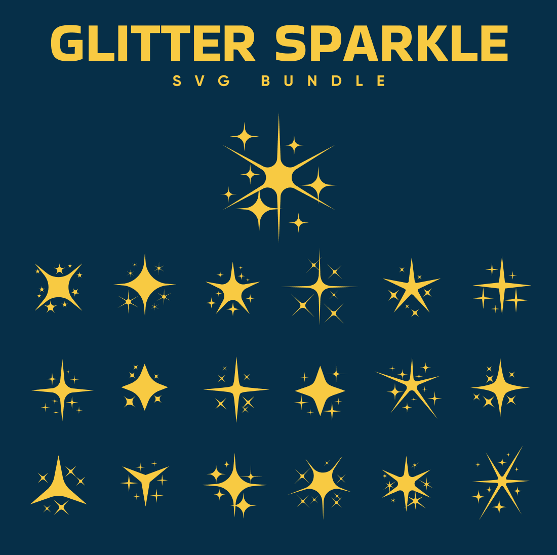 Glitter sparkle svg preview.
