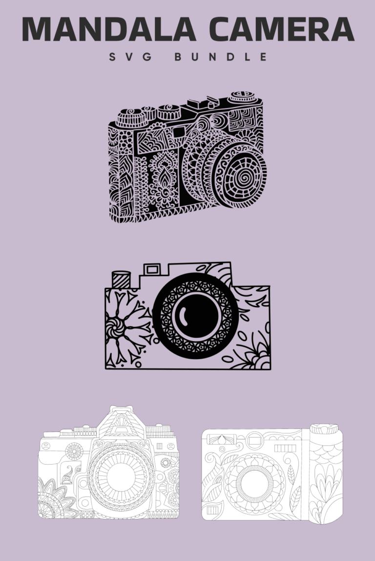 Mandala Camera SVG Designs – MasterBundles