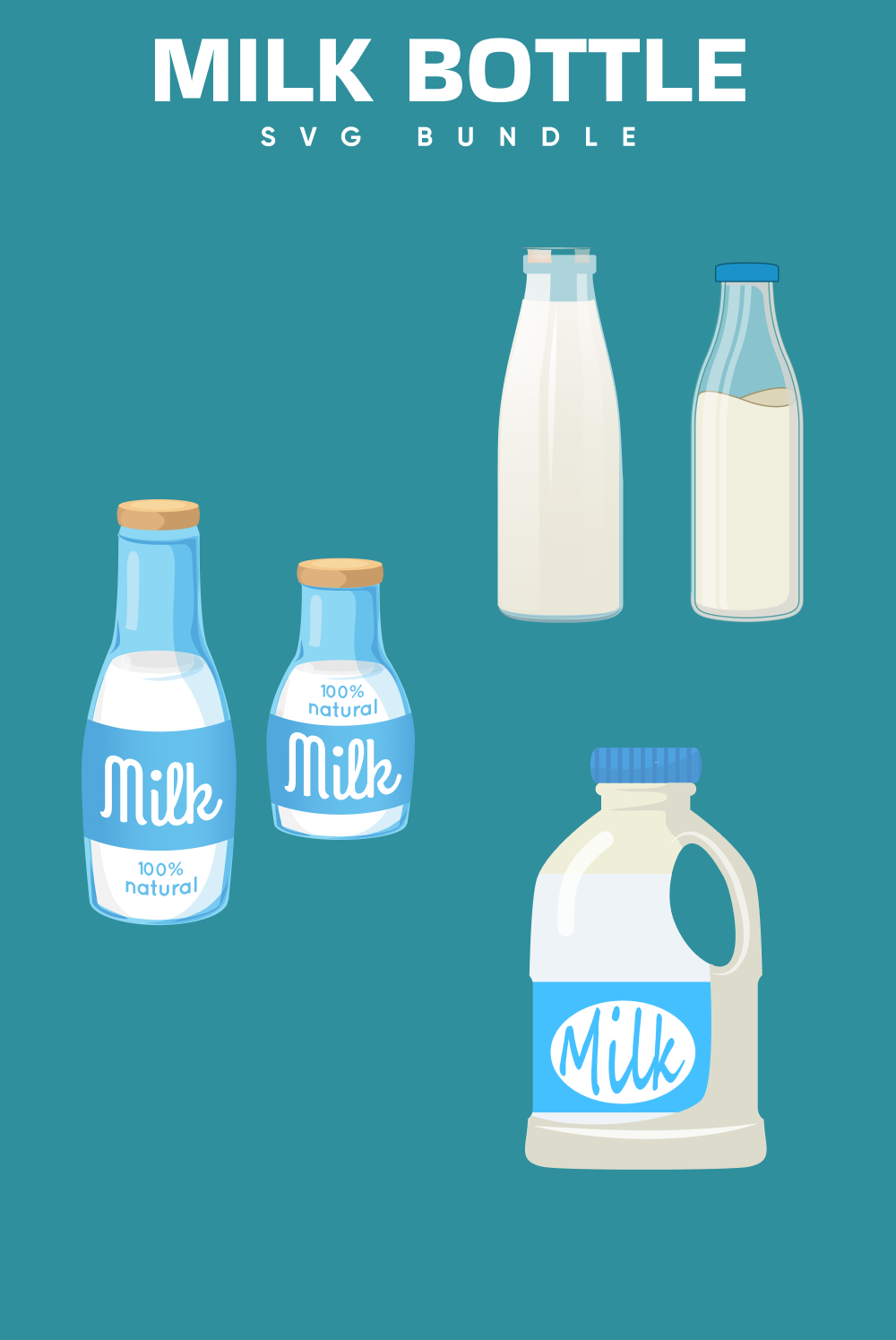 Milk bottle svg bundle of pinterest.