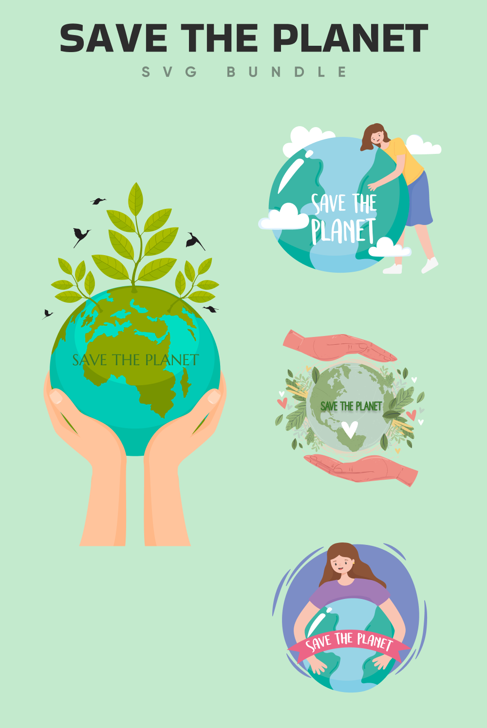 Save the planet svg of pinterest.