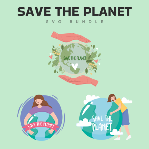 Prints of save the planet.