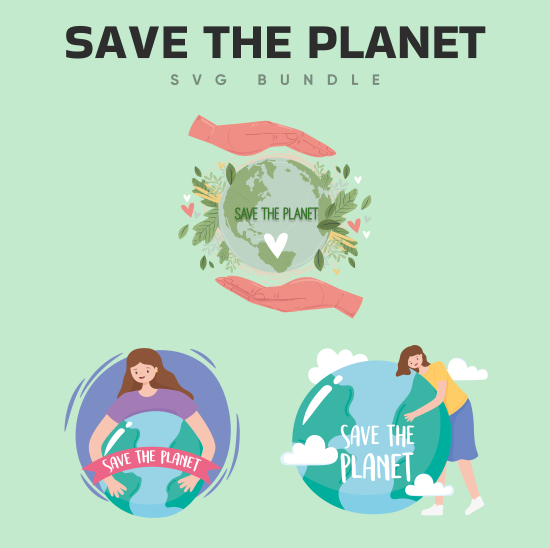 Prints of save the planet.