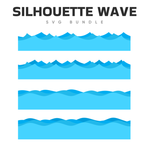 Prints of silhouette wave svg.