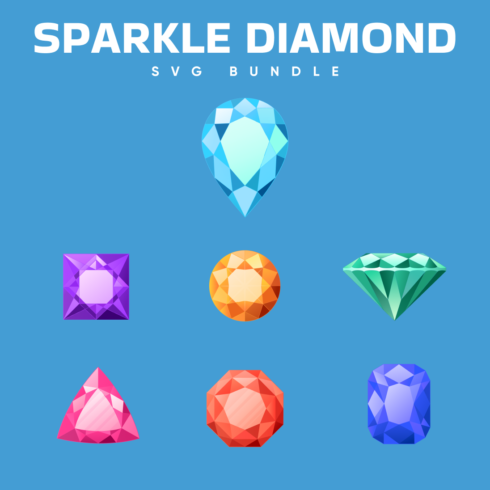 Prints of sparkle diamond svg.