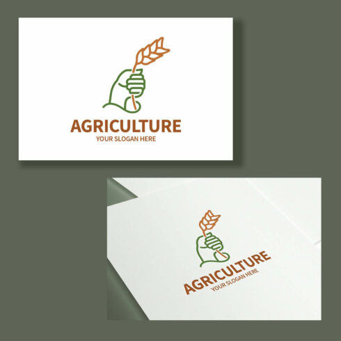 Agriculture logo on a white background, electronically and on paper.