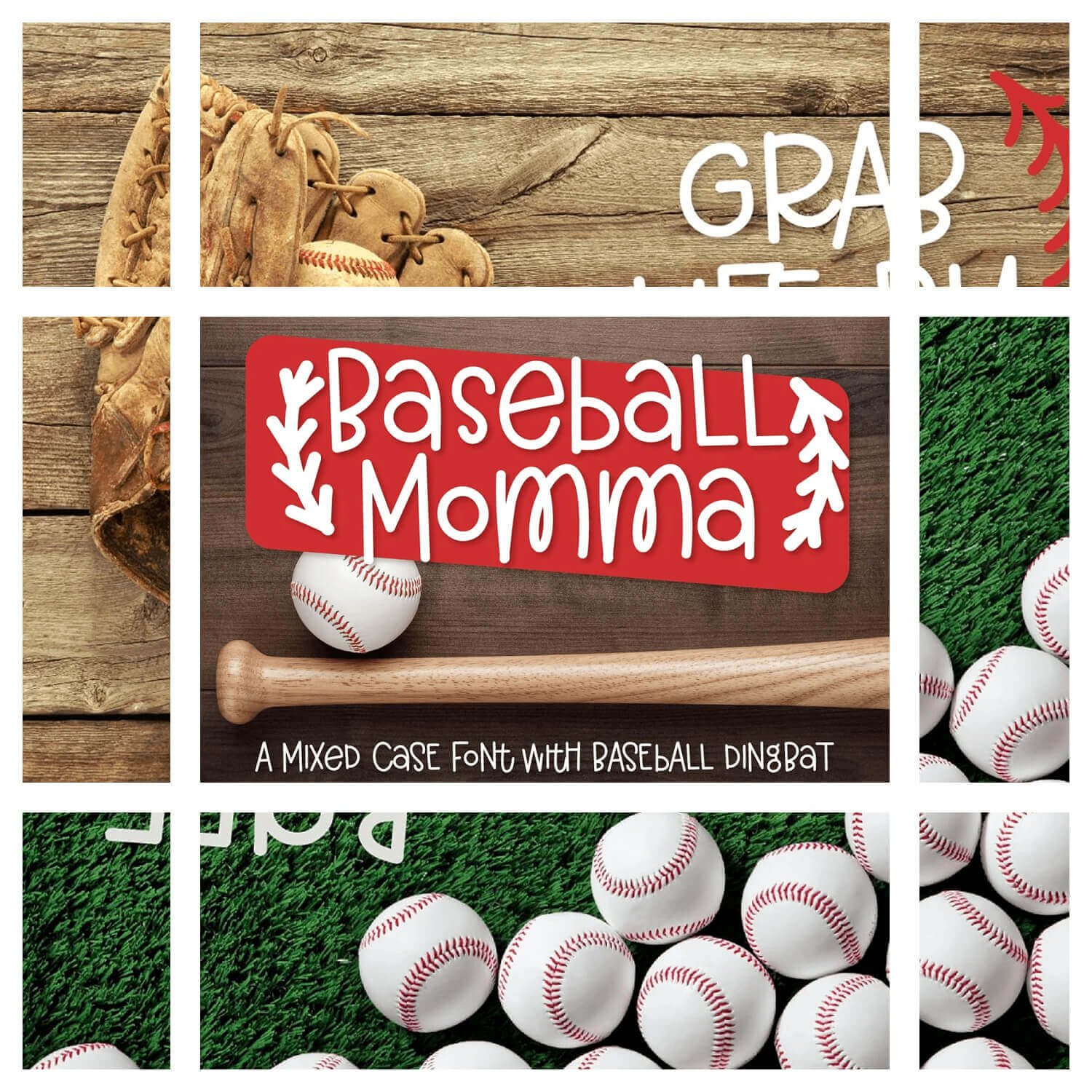 Baseball momma a font duo.