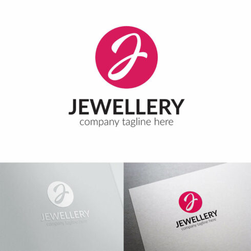 Jewellery letter j logo.