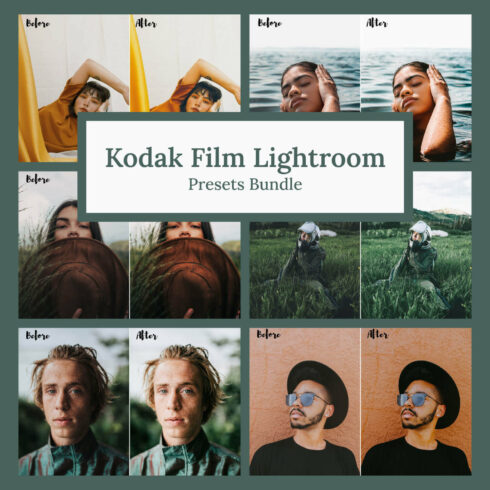 Kodak film lightroom presets bundle.