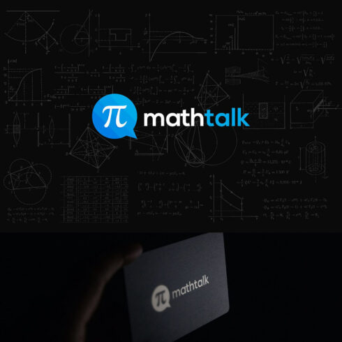 Math talk blog logo.