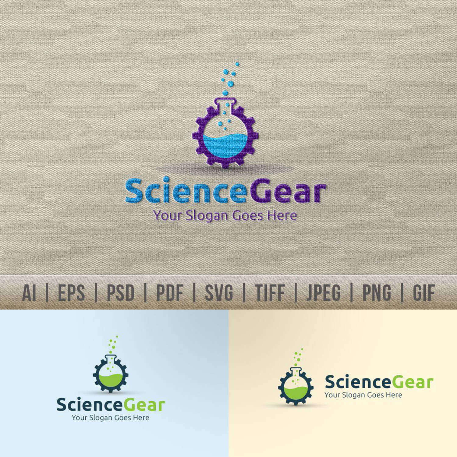Science gear logo.