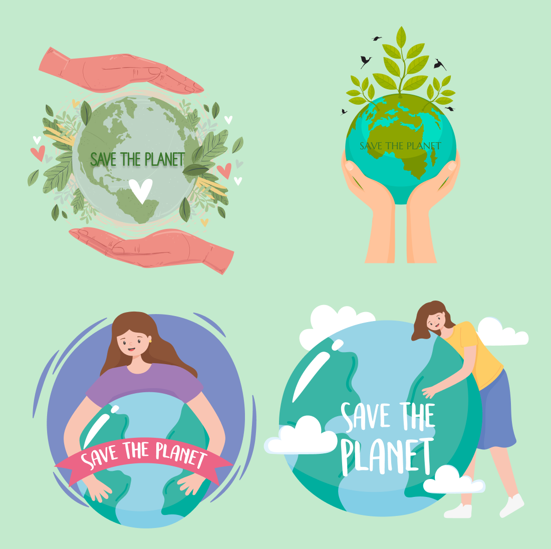 Save the planet svg preview.