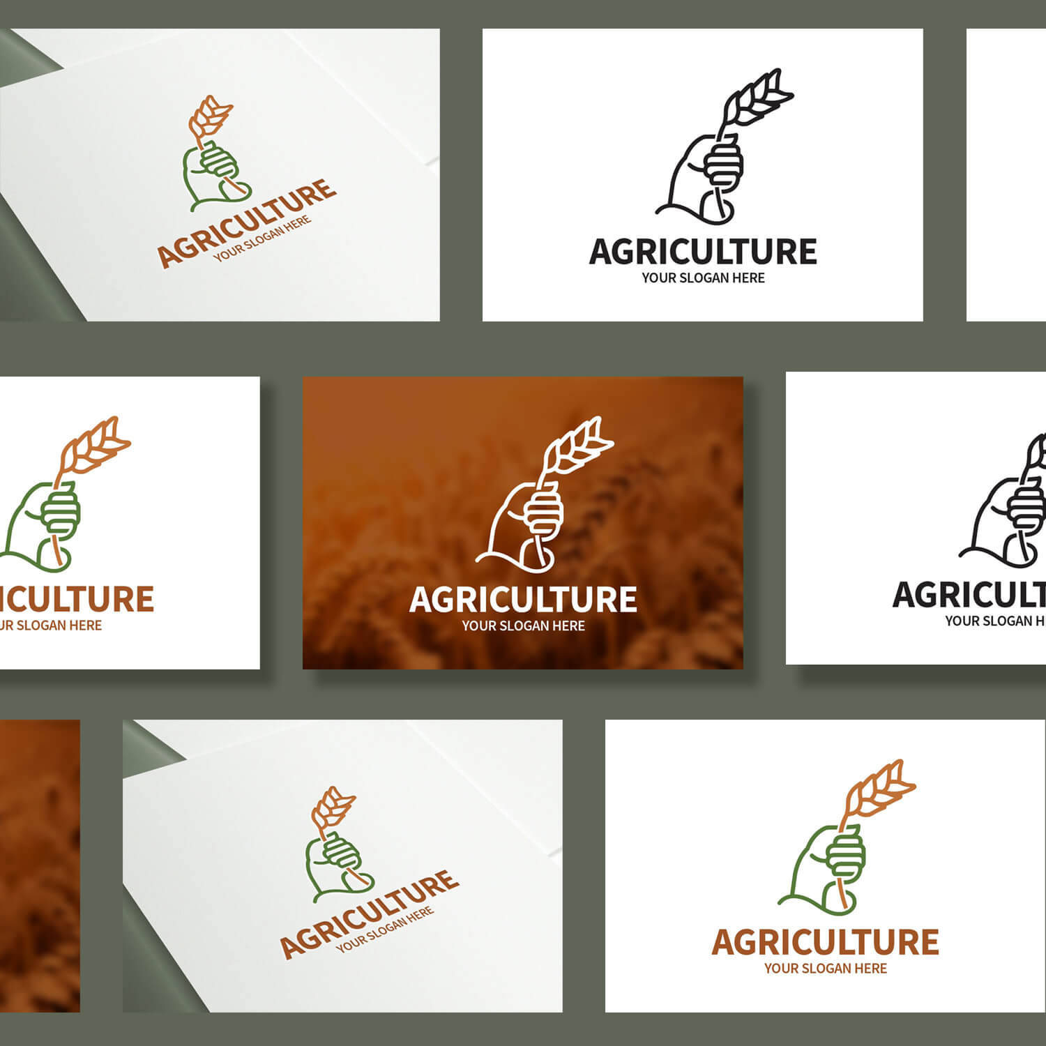 Lots of small agricultural logos.
