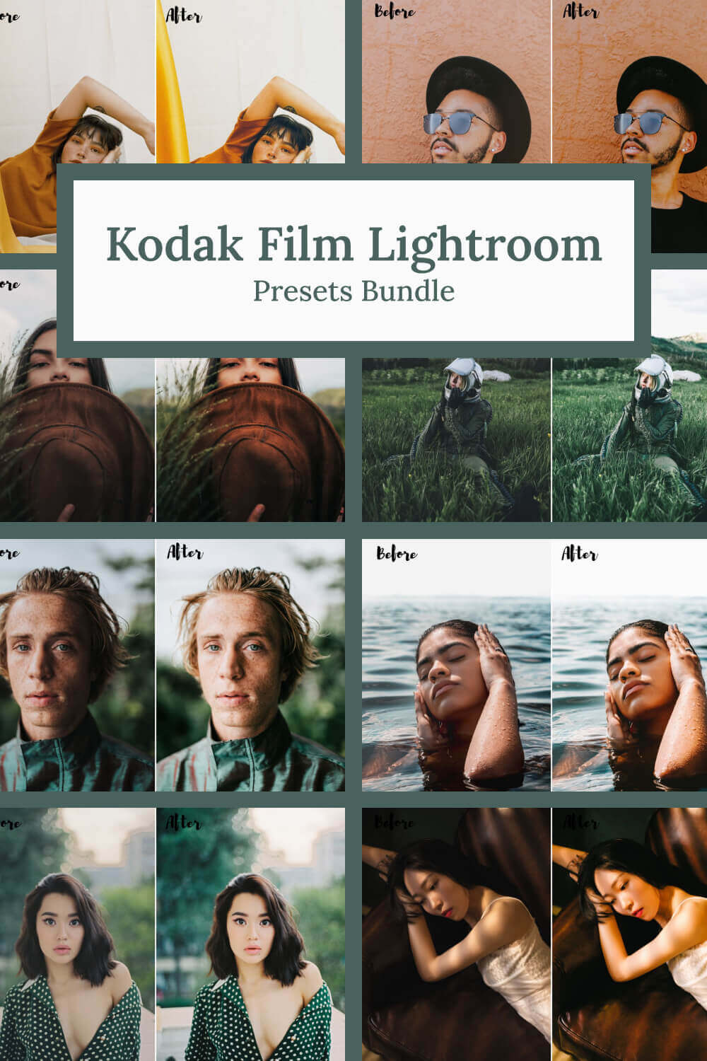 Pinterest Picture Kodak film lightroom presets bundle.