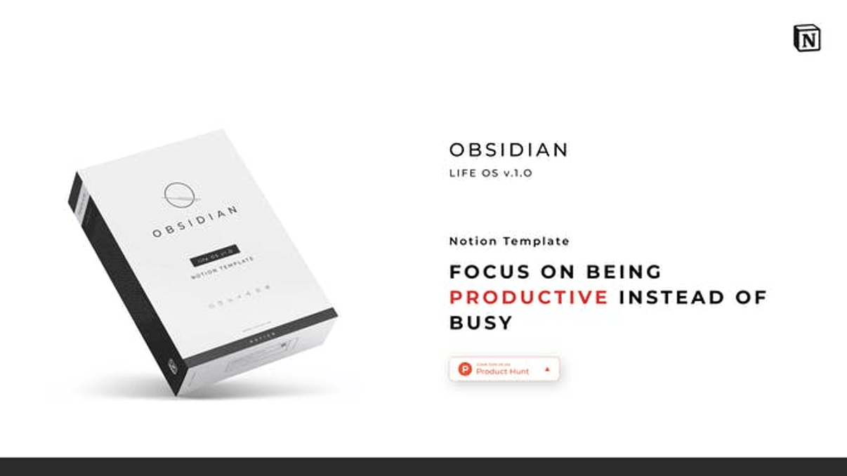 Big banner with Obsidian OS.