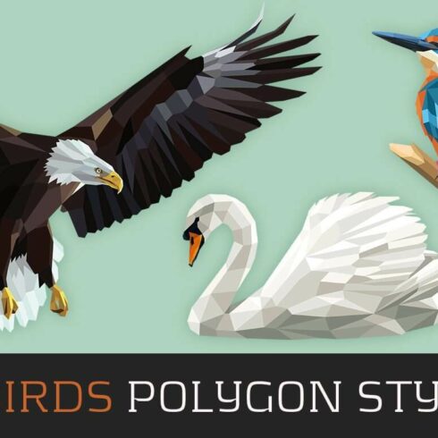 3 Birds Polygon Style | MasterBundles