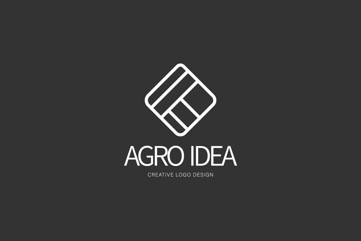 Large white "Agro Idea" logo on a gray background.