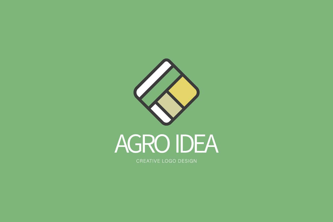 Large color logo "Agro Idea" on a green background.