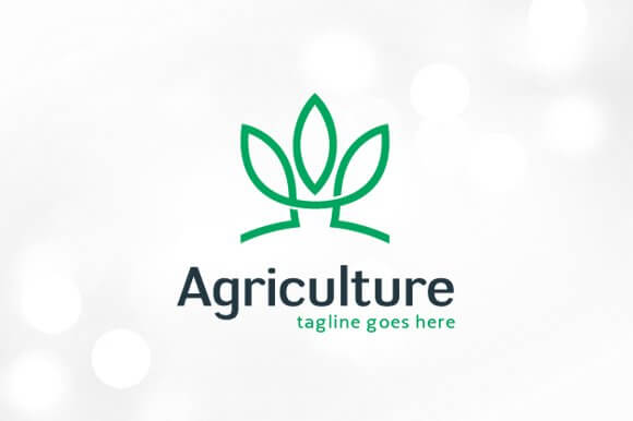 Agriculture logo in green.