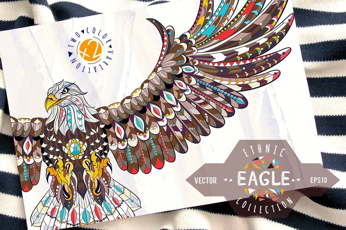 Ethnic eagle collection.